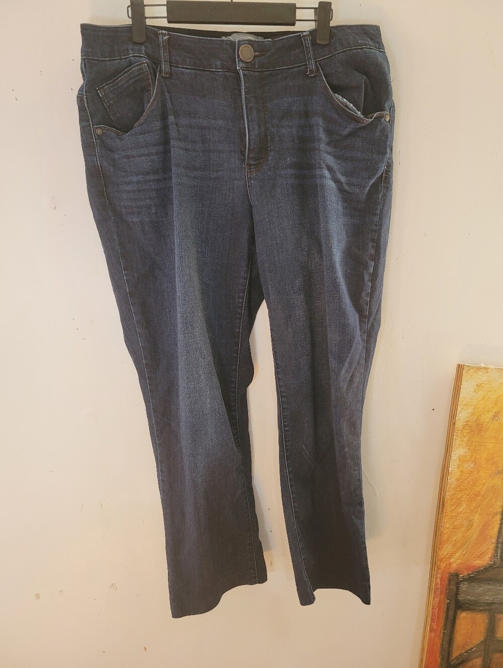 Wit & Wisdom 16W Dark Blue Straight Leg Jeans